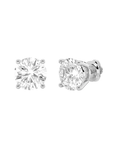 Lab Grown Diamonds 14k 9.00 Ct. Tw. Lab-grown Diamond Earrings In Silver