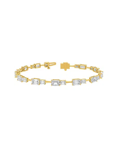 Lab Grown Diamonds 14k 9.00 Ct. Tw. Lab-grown Diamond Tennis Bracelet In Multi