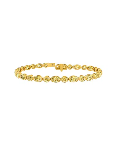 Lab Grown Diamonds 14k 10.08 Ct. Tw. Lab-grown Diamond Tennis Bracelet In Green