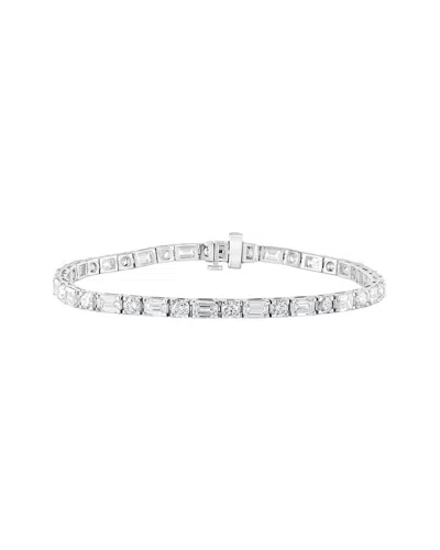 Lab Grown Diamonds 14k 9.60 Ct. Tw. Lab-grown Diamond Fashion Bracelet In White