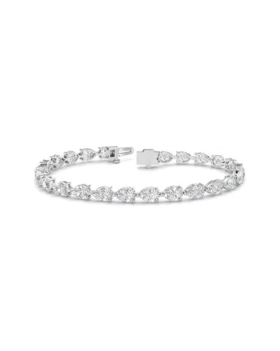 Lab Grown Diamonds 14k 9.75 Ct. Tw. Lab-grown Diamond Tennis Bracelet In Metallic
