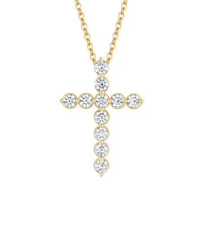 Lab Grown Diamonds 14k Gold 2.00 Ct. Tw. Lab-grown Diamond Cross Pendant