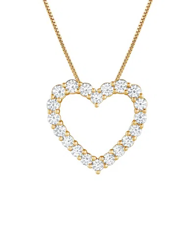 Lab Grown Diamonds 14k Gold 2.00 Ct. Tw. Lab-grown Diamond Heart Pendant