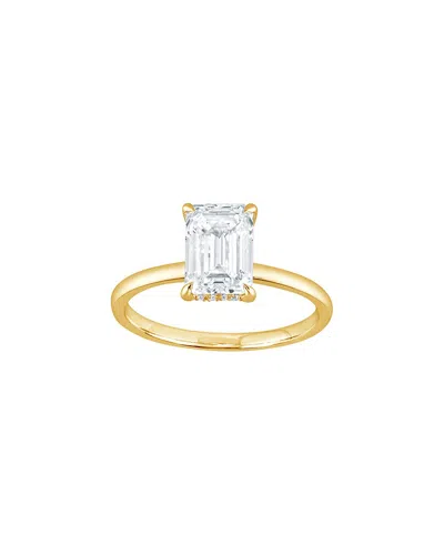 Lab Grown Diamonds 14k Gold 2.00 Ct. Tw. Lab-grown Diamond Hidden Halo Engagement Ring