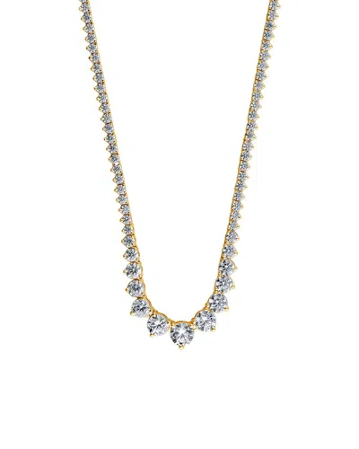 Lab Grown Diamonds 14k Gold 5.00 Ct. Tw. Lab-grown Diamond Riviera Necklace In White