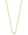 Lab Grown Diamonds 14k Over Silver Lab Grown 0.1 Ct. Tw. Diamond Solitaire Pendant