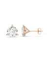Lab Grown Diamonds 14k Rose Gold 0.00 Ct. Tw. Lab-grown Diamond Earrings