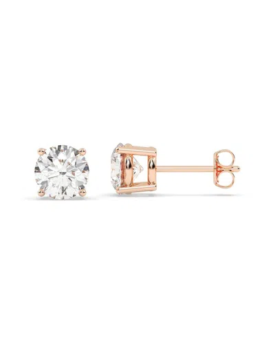 LAB GROWN DIAMONDS 14K ROSE GOLD 2.00 CT. TW. LAB-GROWN DIAMOND EARRINGS