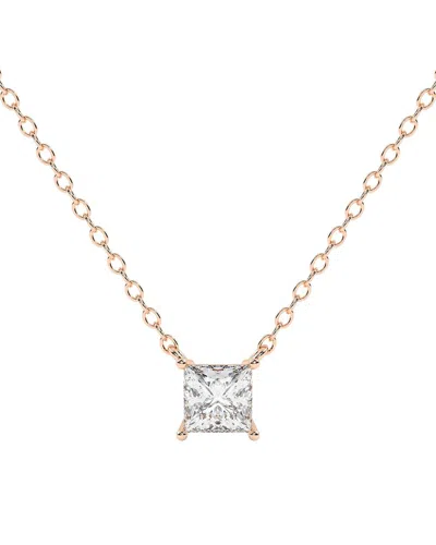 LAB GROWN DIAMONDS 14K ROSE GOLD 0.50 CT. TW. LAB-GROWN DIAMOND NECKLACE