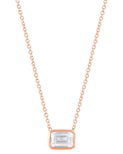 Lab Grown Diamonds 14k Rose Gold 0.50 Ct. Tw. Lab Grown Diamond Pendant In Pink