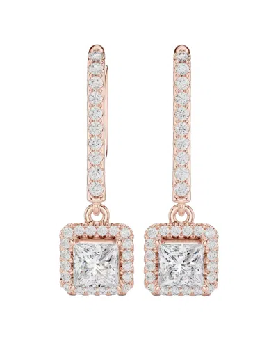 Lab Grown Diamonds 14k Rose Gold 0.85 Ct. Tw. Lab-grown Diamond Earrings In Multi