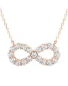 Lab Grown Diamonds 14k Rose Gold 1.00 Ct. Tw. Lab Grown Diamond Pendant