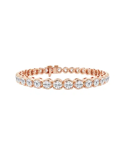 Lab Grown Diamonds 14k Rose Gold 10.00 Ct. Tw. Lab Grown Diamond Bracelet