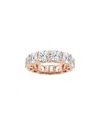 Lab Grown Diamonds 14k Rose Gold 10.00 Ct. Tw. Lab Grown Diamond Eternity Ring
