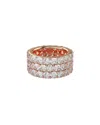 Lab Grown Diamonds 14k Rose Gold 10.00 Ct. Tw. Lab-grown Diamond Ring In Gold