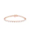 Lab Grown Diamonds 14k Rose Gold 12.21 Ct. Tw. Lab Grown Diamond Bracelet
