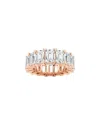 Lab Grown Diamonds 14k Rose Gold 10.00 Ct. Tw. Lab Grown Diamond Eternity Ring