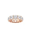 Lab Grown Diamonds 14k Rose Gold 12.00 Ct. Tw. Lab Grown Diamond Eternity Ring