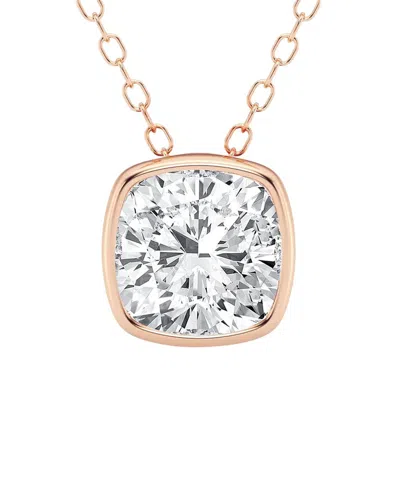 Lab Grown Diamonds 14k Rose Gold 1.50 Ct. Tw. Lab-grown Diamond Solitaire Pendant