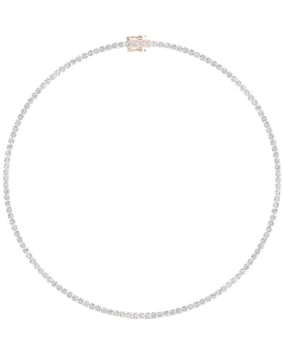 Lab Grown Diamonds 14k Rose Gold 15.23 Ct. Tw. Lab Grown Diamond Necklace