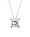 Lab Grown Diamonds 14k Rose Gold 2.00 Ct. Tw. Lab-grown Diamond Pendant Necklace