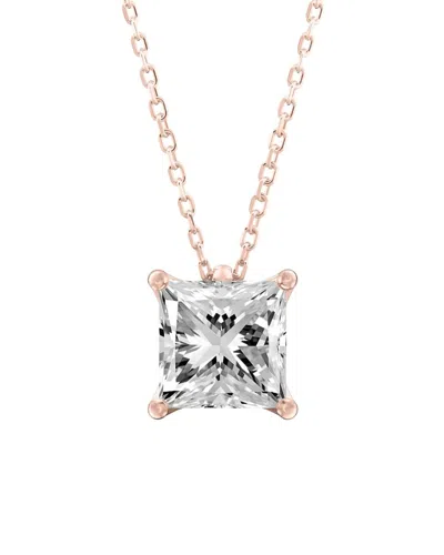 Lab Grown Diamonds 14k Rose Gold 2.00 Ct. Tw. Lab-grown Diamond Pendant Necklace