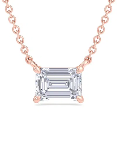 Lab Grown Diamonds 14k Rose Gold 2.00 Ct. Tw. Lab-grown Diamond Solitaire Pendant