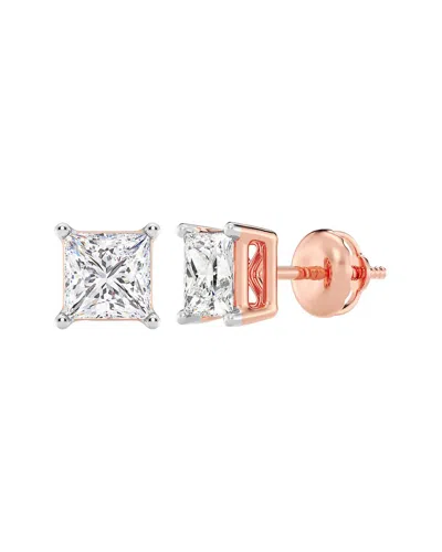 LAB GROWN DIAMONDS 14K ROSE GOLD 2.00 CT. TW. LAB-GROWN DIAMOND STUDS