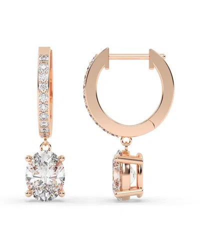 Lab Grown Diamonds 14k Rose Gold 2.25 Ct. Tw. Lab-grown Diamond Earrings