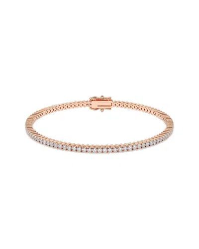 Lab Grown Diamonds 14k Rose Gold 3.00 Ct. Tw. Lab-grown Diamond Bracelet