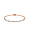 Lab Grown Diamonds 14k Rose Gold 3.00 Ct. Tw. Lab-grown Diamond Bracelet In Gold