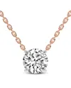 Lab Grown Diamonds 14k Rose Gold 3.00 Ct. Tw. Lab-grown Diamond Necklace