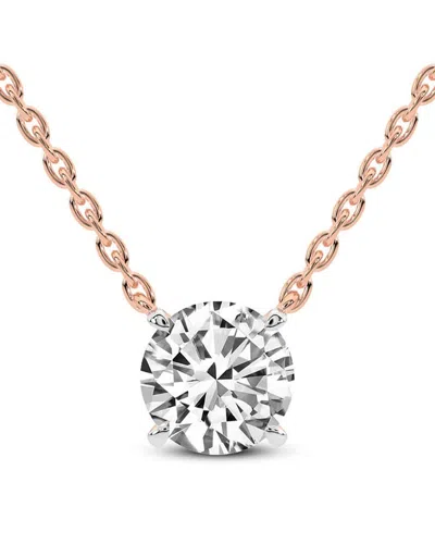Lab Grown Diamonds 14k Rose Gold 3.00 Ct. Tw. Lab-grown Diamond Necklace