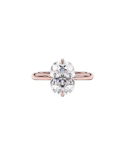 Lab Grown Diamonds 14k Rose Gold 3.00 Ct. Tw. Lab-grown Diamond Ring In Silver