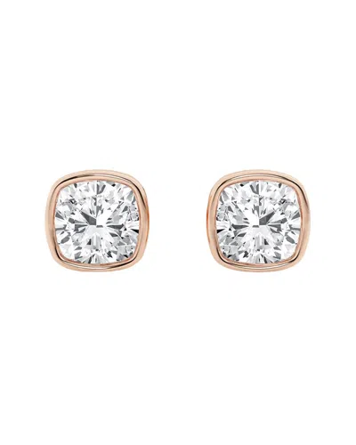 Lab Grown Diamonds 14k Rose Gold 3.00 Ct. Tw. Lab-grown Diamond Studs In Pink