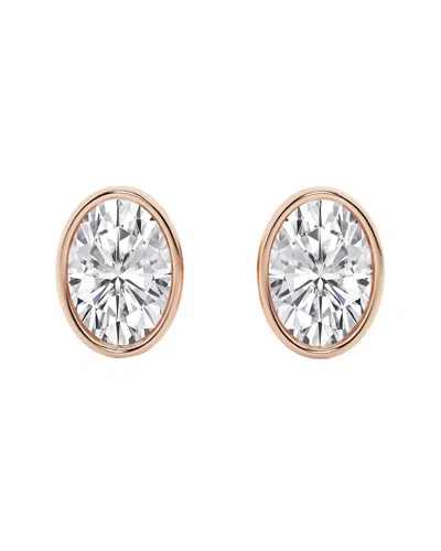 Lab Grown Diamonds 14k Rose Gold 3.00 Ct. Tw. Lab-grown Diamond Studs In Pink