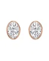 Lab Grown Diamonds 14k Rose Gold 3.00 Ct. Tw. Lab-grown Diamond Studs