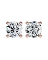Lab Grown Diamonds 14k Rose Gold 3.00 Ct. Tw. Lab-grown Diamond Studs