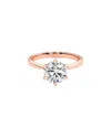 Lab Grown Diamonds 14k Rose Gold 3.14 Ct. Tw. Lab-grown Diamond Ring