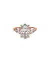 Lab Grown Diamonds 14k Rose Gold 3.40 Ct. Tw. Lab-grown Diamond Ring In Gold