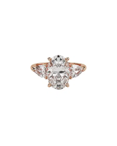 Lab Grown Diamonds 14k Rose Gold 3.40 Ct. Tw. Lab-grown Diamond Ring