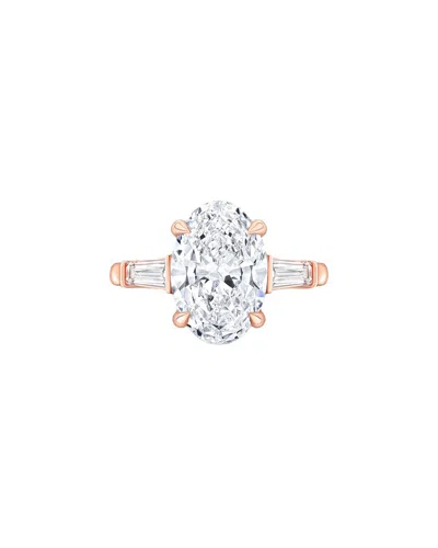 Lab Grown Diamonds 14k Rose Gold 3.40 Ct. Tw. Lab-grown Diamond Ring
