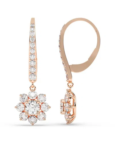 Lab Grown Diamonds 14k Rose Gold 3.50 Ct. Tw. Lab-grown Diamond Earrings