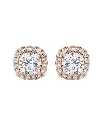 Lab Grown Diamonds 14k Rose Gold 3.50 Ct. Tw. Lab-grown Diamond Studs In Pink