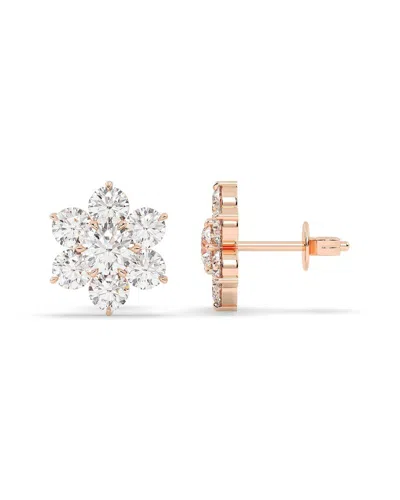 Lab Grown Diamonds 14k Rose Gold 3.85 Ct. Tw. Lab-grown Diamond Earrings