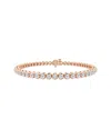 Lab Grown Diamonds 14k Rose Gold 4.00 Ct. Tw. Lab Grown Diamond Bracelet