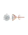 Lab Grown Diamonds 14k Rose Gold 4.00 Ct. Tw. Lab-grown Diamond Earrings
