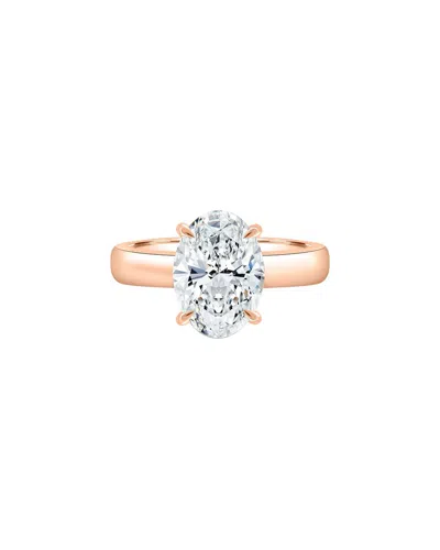 Lab Grown Diamonds 14k Rose Gold 4.00 Ct. Tw. Lab-grown Diamond Ring
