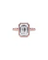 Lab Grown Diamonds 14k Rose Gold 4.00 Ct. Tw. Lab-grown Diamond Ring In Gold