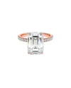 Lab Grown Diamonds 14k Rose Gold 4.05 Ct. Tw. Lab-grown Diamond Ring In Gold